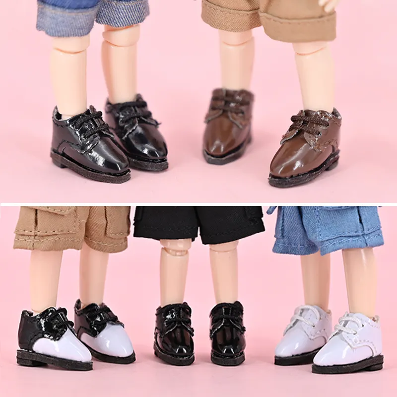 OB11 Baby Figure OB11 Point Toe Leather Boots Obitsu 11 Molly GSc 1/12 BJD Doll Accessories Clothing BJD Baby Clothes