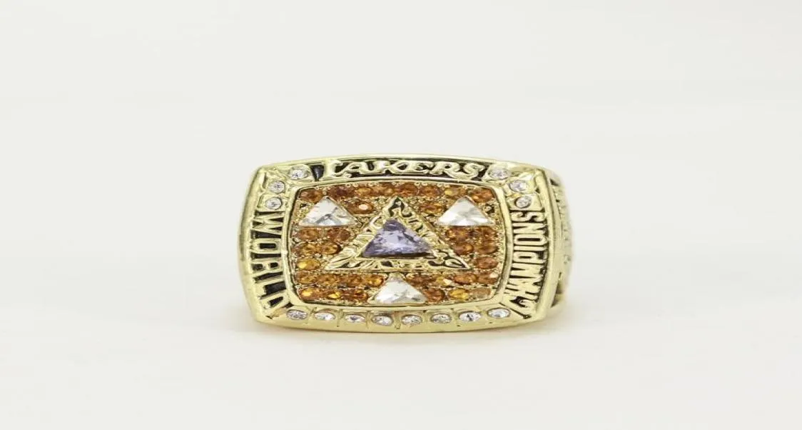 Dobra wysokiej jakości świąteczna hurtowa hurtownia Nowe Super Bowl Lakers 2002 Ring Men Rings7824782