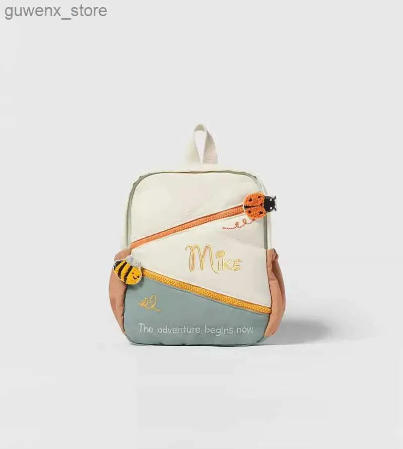 Plecaki niestandardowe nazwa prosta nowoczesne dzieci kolorowy plecak dla maluch chłopców dziewcząt szkoła Y240411