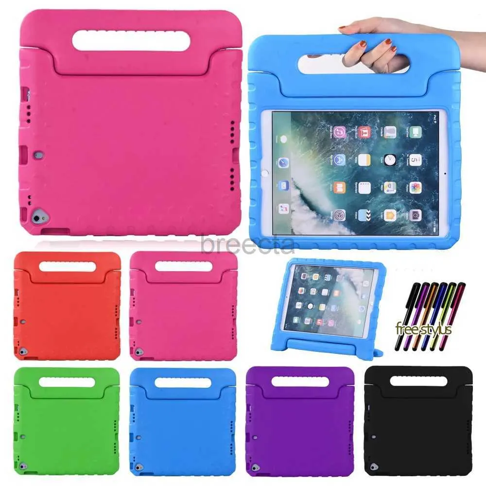 Tablet PC Cases Bags EVA Case for Ipad 9th 10.2 Mini 1 2 3 4 5/Ipad 5th 6th 7th 8th/Air 1 2 3/pro 10.5 Childrens Case Non-toxic Stand Tablet Cover 240411