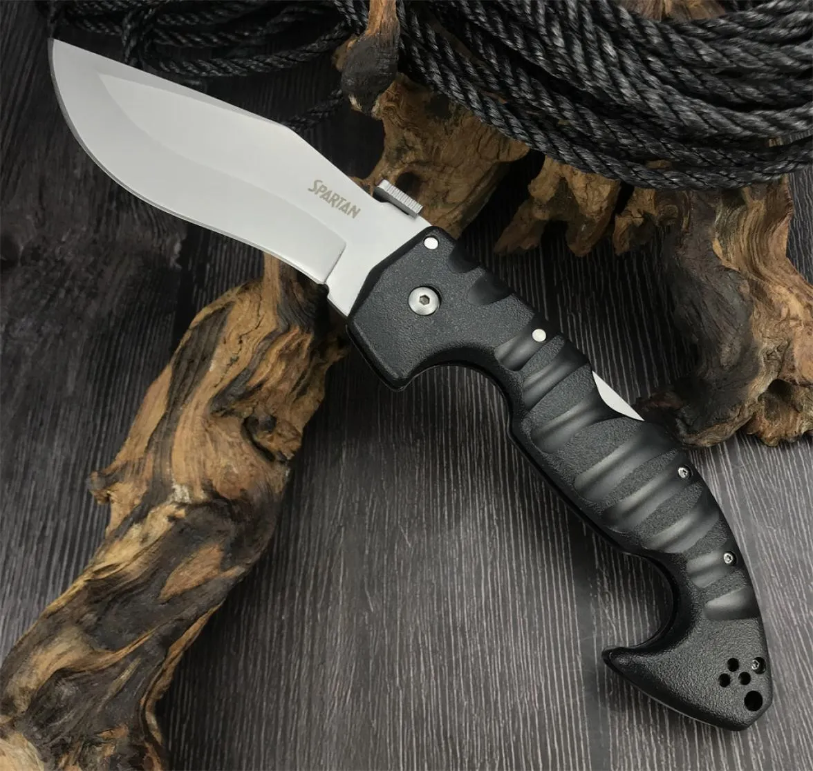 Cold Steel Spartan 21ST AUS10A Pocket Folding Knife GrivEx Handles Tactical Kukri Hunting Military Combat Knives9382779