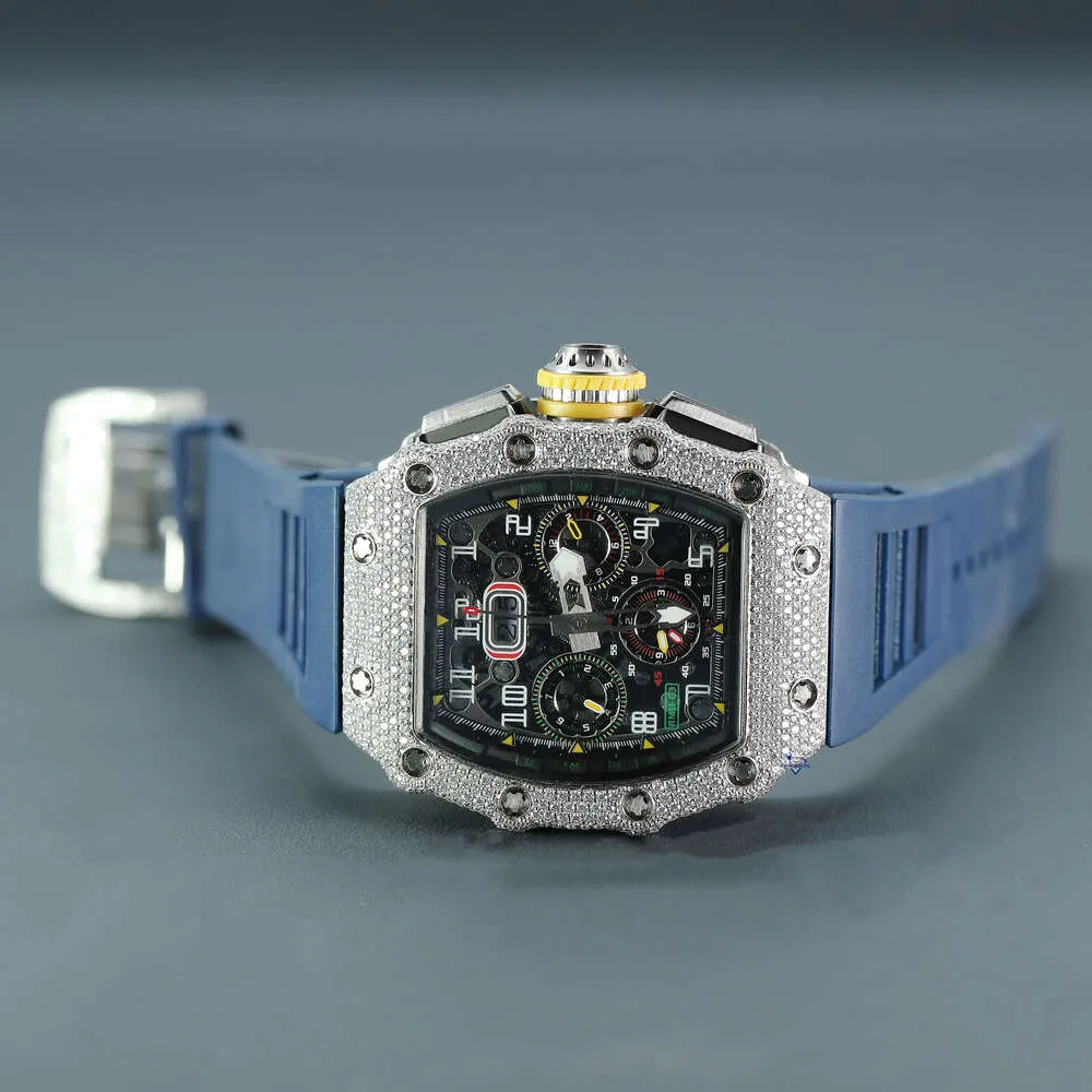 럭셔리 모습 완전히 시계를 위해 아이스 아웃을위한 힙합을위한 독특하고 비싼 모랑 다이아몬드 시계 산업 고급스러운 62513