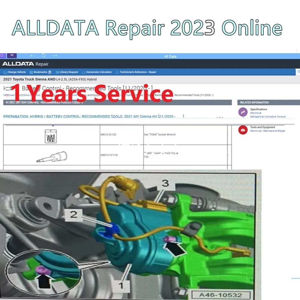Newest Alldata Repair Online Software 2023 Year All Data 2022 for Cars and Trucks Diagnostic Tool with Teamviewer Remote Install