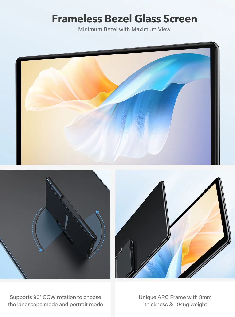 UPERFECT y Portable Monitor With FHD 1080P Touch Screen Second Display For Laptop PC XBOX PS4 Switch Samgsung DEX HUAWEI USB 3.1