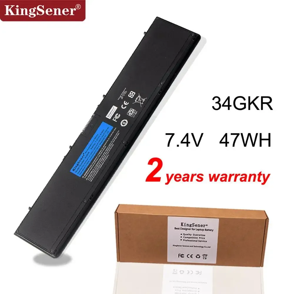 Batteries Kingsener 7.4V 47Wh 34GKR Batterie pour ordinateur portable pour Dell Latitude E7420 E7440 E7450 3RNFD V8XN3 G95J5 0909H5 0G95J5