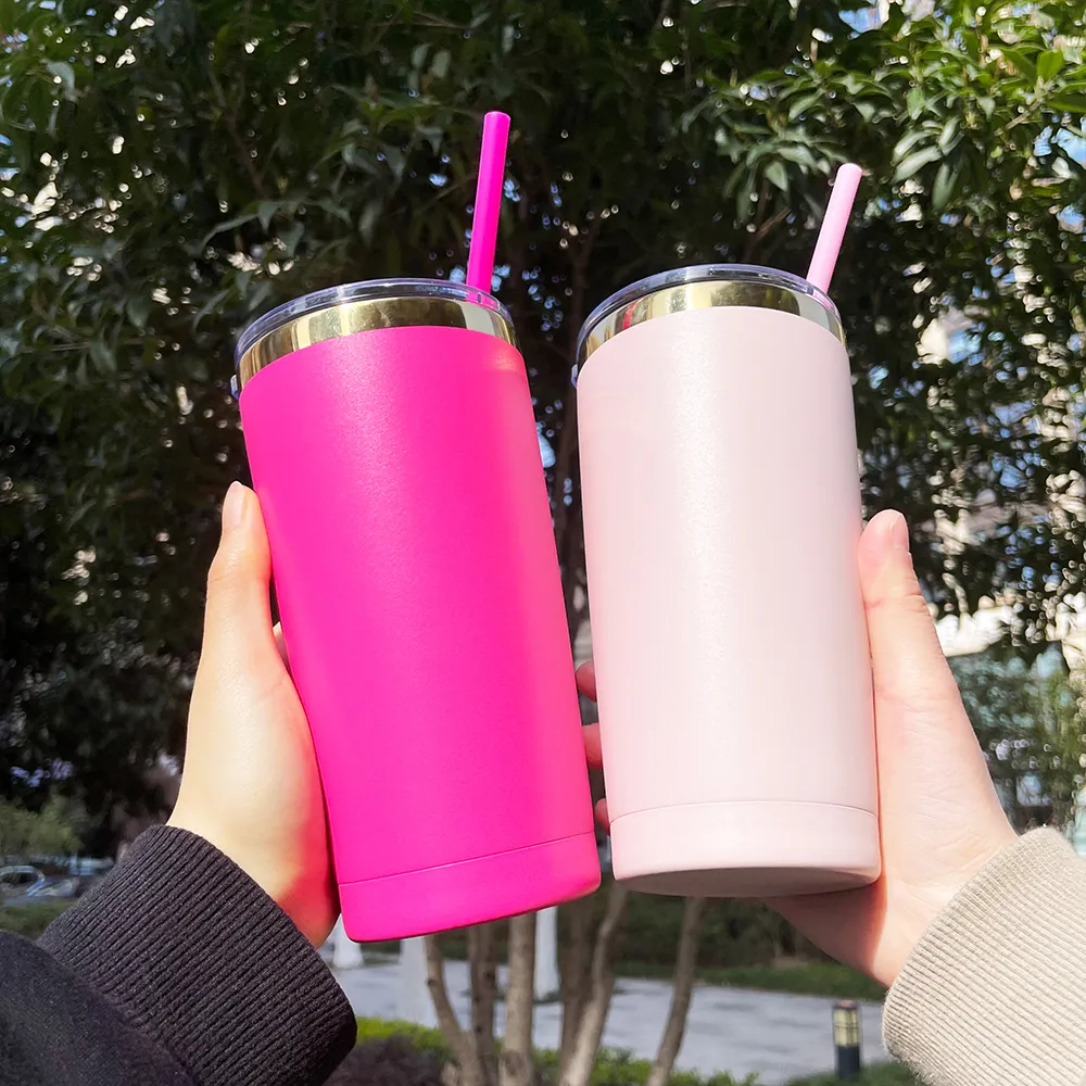 Stainless Steel Vacuum Insulated 20oz Powder Coated Tumbler with Lid and  Straw, Case from Dhgate Tumblers - price 5.2