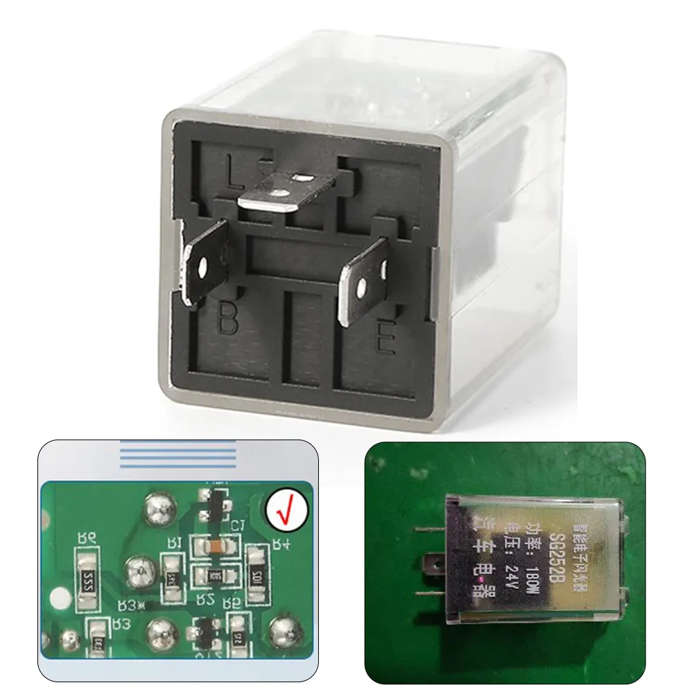 24V 3 Pin LED Adjustable Car Flasher Relay To Fix LED... From Ddmyearth ...