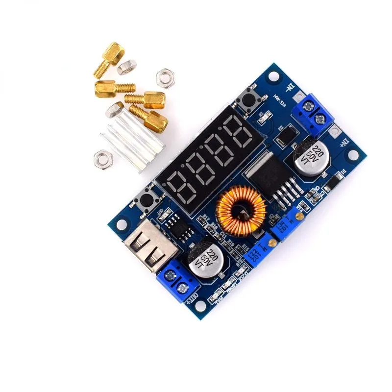 Convertitore Boost DC 5-32V A 1-30V Step-up/down Automatico, 10A Max, 80W, Con Fusibile, Per Ricarica Solare E Alimentatori, Modulo Regolatore Di Tensione - 2