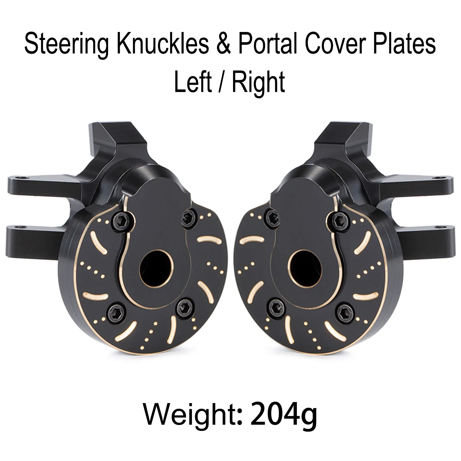 DHgate.com:Brass Portal Cover Steering Knuckles for 1/10 RC
