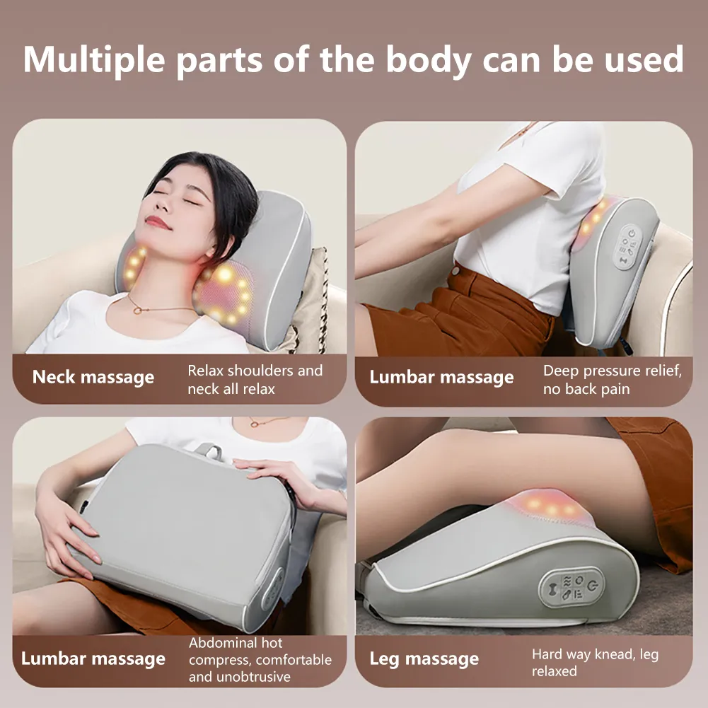 Neck Massager Massage Pillow Vibrating Massager with Heat for Neck Pain  Relief from Dhgate Back Massager - price 119.35