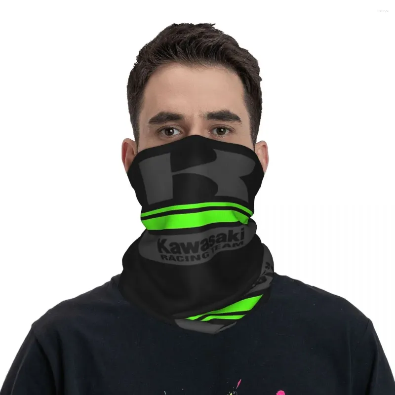 Halsdukar kawasakis motorcykel wrap halsduk tillbehör nacke täcker motocross motorsport bandana varm vandring ansiktsmask för män kvinnor