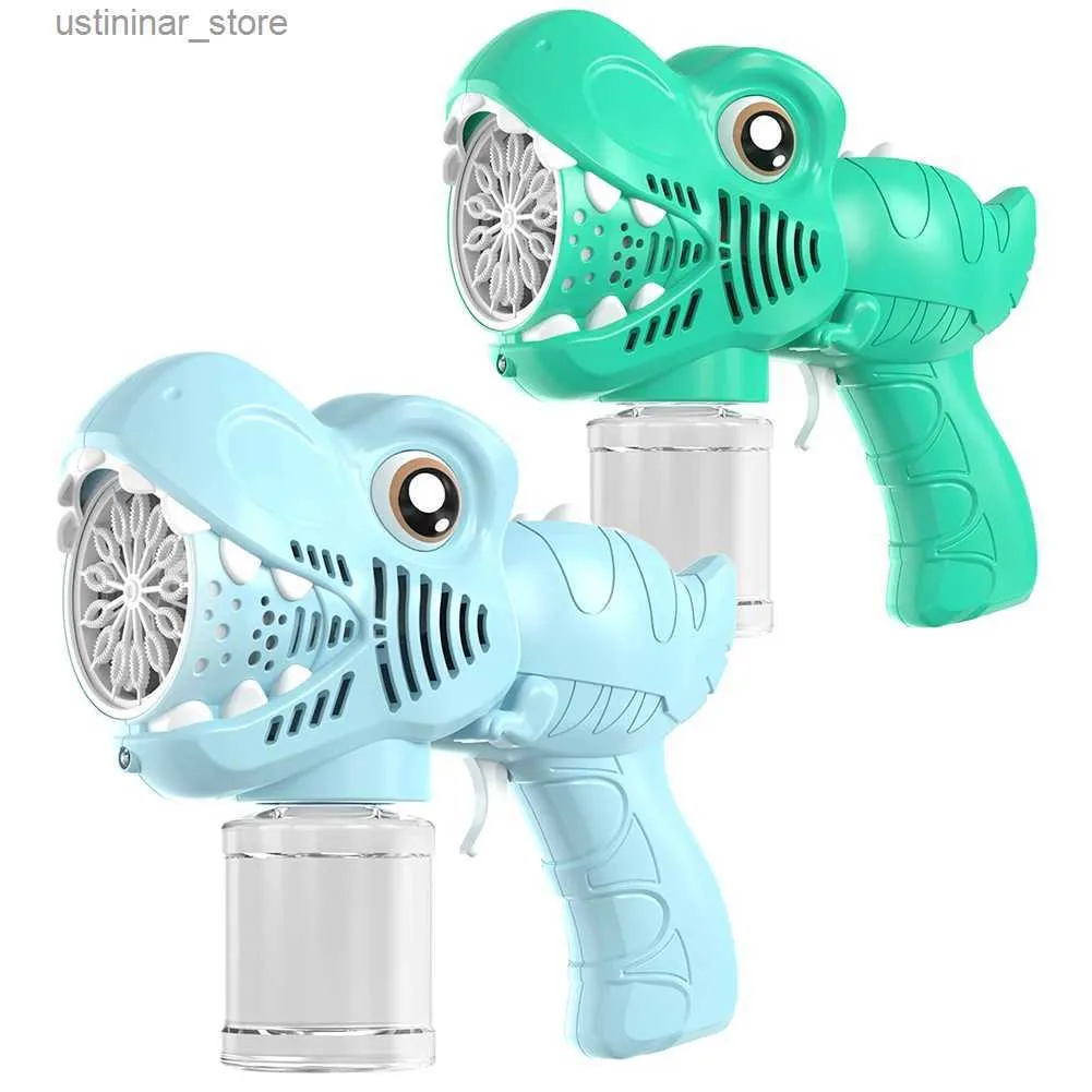 Песчаная игра с водой Fun Dino Bubble Gun Автоматическое пузырьковое пистолет встроенный встроенный