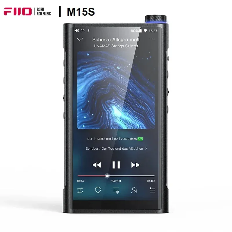 プレイヤーfiio M15SミュージックプレーヤーSnapdragon 660 with ES9038Proを雇うAndroid 10 5.5Inch MP3プレーヤーwifi/mqa/bluetooth 5.0