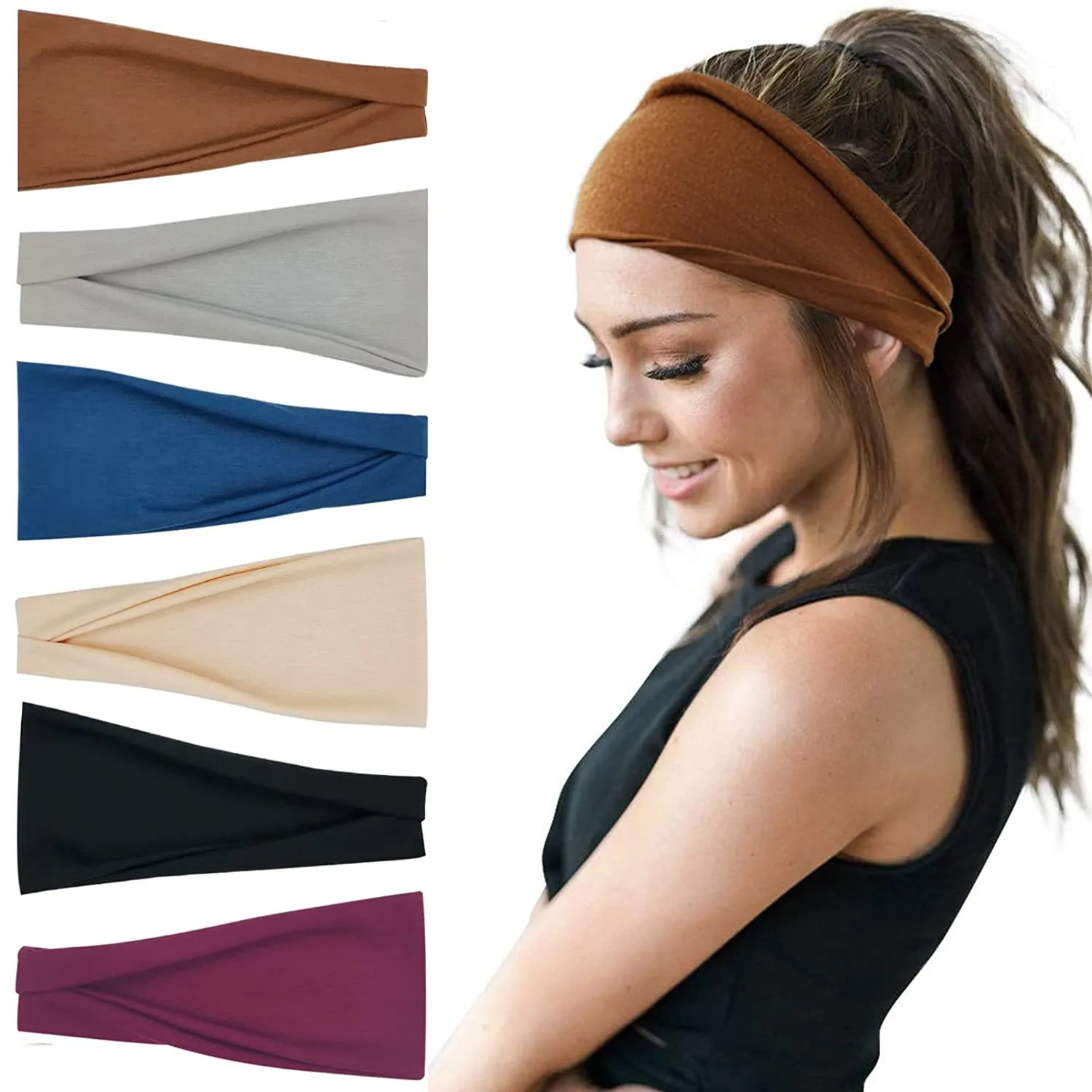 Lot De 18 Bandeaux De Tête Unisexe - Antidérapant, élastique, Pour Sport, Yoga, Running Et Quotidien