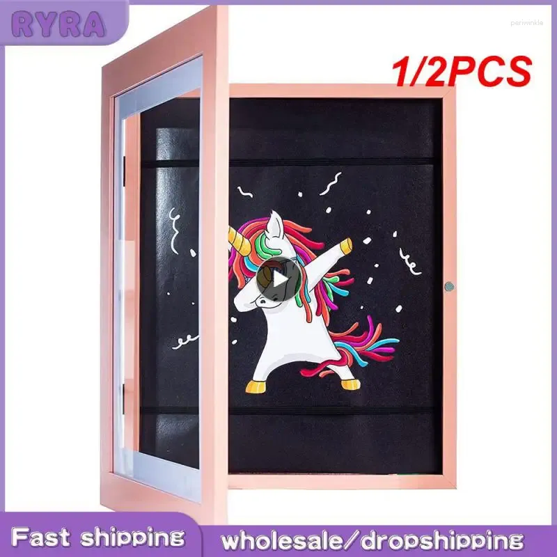 Frames 1/2PCS Children Art Magnetic Front Open Changeable Kids Frametory For Poster Po Drawing Paintings Pictures Display