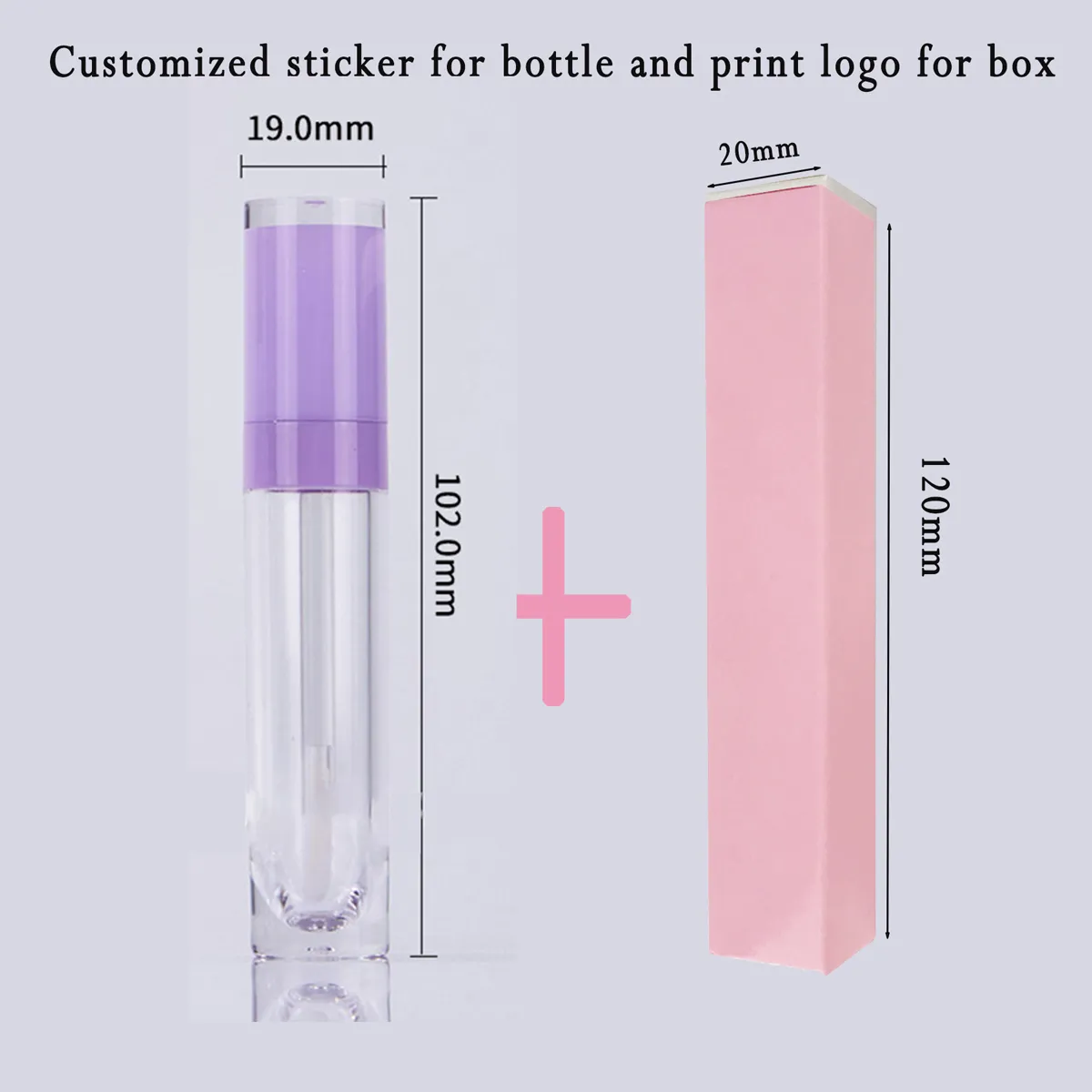 Wholesale Custom Logo Lip Gloss And Lipstick Custom Lip Gloss Packaging ...
