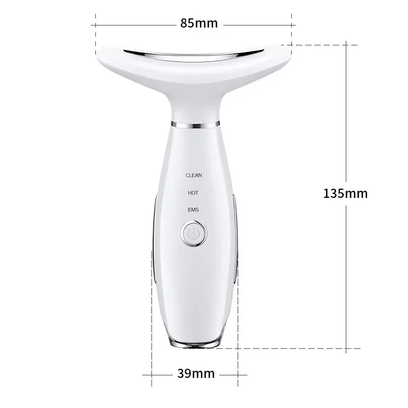 Neck Tightening Massager EMS Anti-aging Rejuvenation Facial Skin Care LED Light Neck Lifting Portable Beauty Tools Device