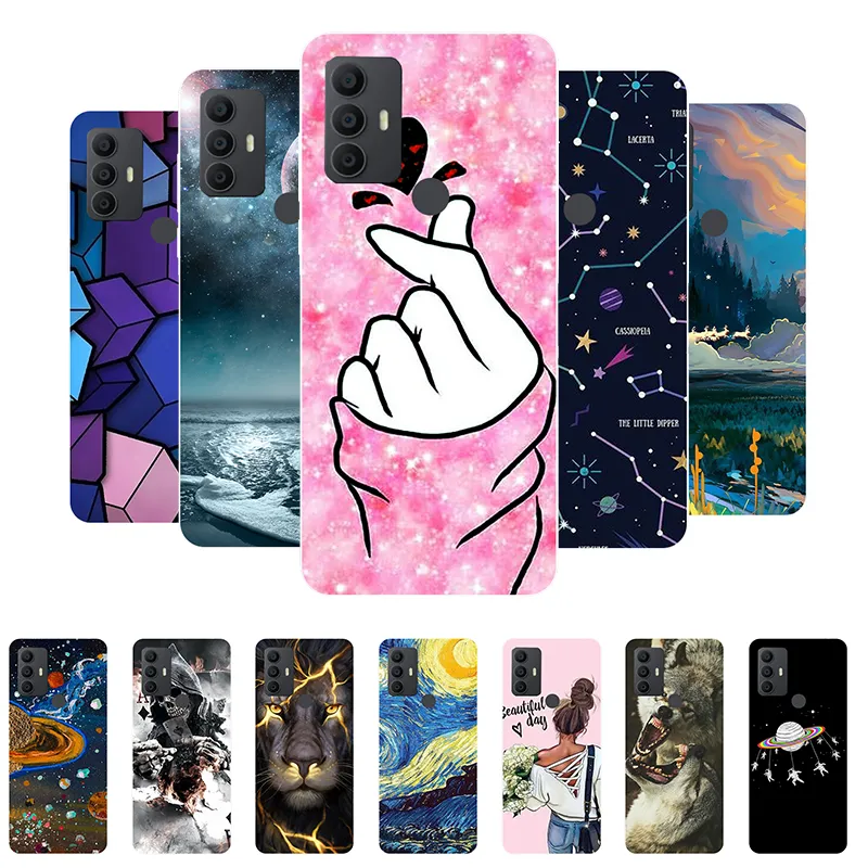 Soft Phone Cases: Cute Silicone Back Case for TCL 306/305 - Protective  Phone Bumpers for Enhanced Grip and Shock Absorption