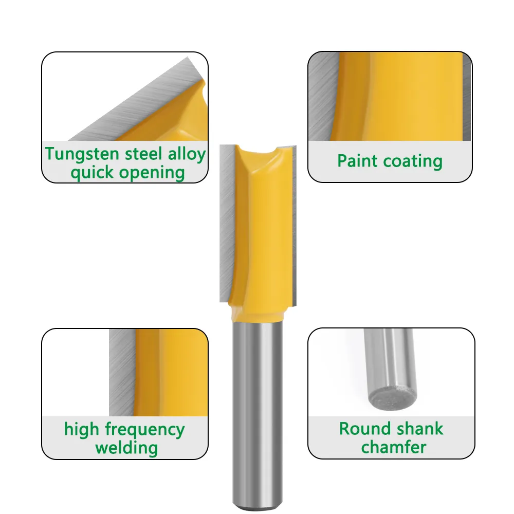 Diff Router Finishes 8mm Shank Tungsten Carbide Router Bits Set: Premium Woodworking Tool ...