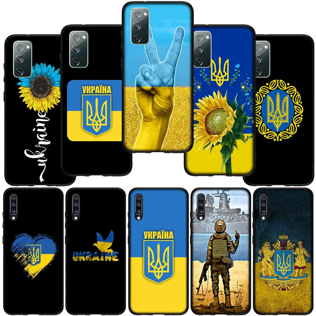 Solrosblomma gulblå Ukraina flaggfodral för Xiaomi Redmi Note 11 10 9 8 Pro 9s 10s 11s 9A 9C 9T 10A 10C 8A 7A a