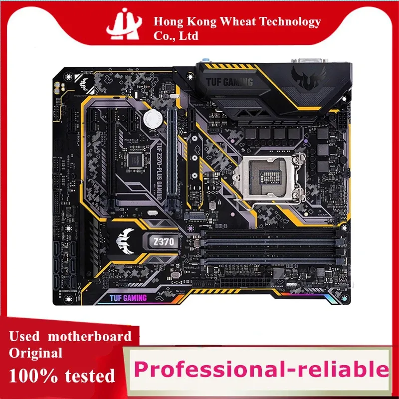 Płyty główne Intel Z370 TUF Z370PLUS Gaming Płyta główna Używana oryginalna LGA 1151 LGA1151 DDR4 64 GB USB2.0 USB3.0 SATA3 Desktop Mainboard