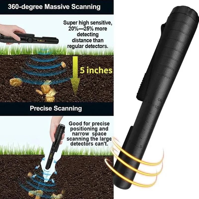 2023 Ny uppgradelocator och vattentät handhållen professionell lokalisering av Pinpoint Rod Metal Detector Gold Finder