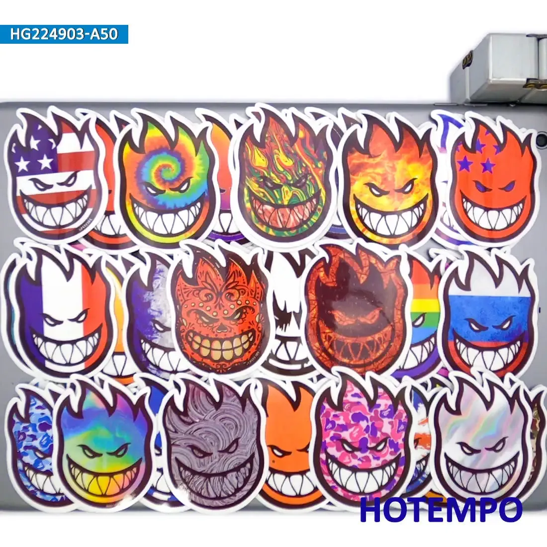 20/30/50 Pieces Fungfire Decals Spitfire Graffiti Retro Adesivos para Laptop Thone Motorcycle Car BMX Bike Skateboard Sticker