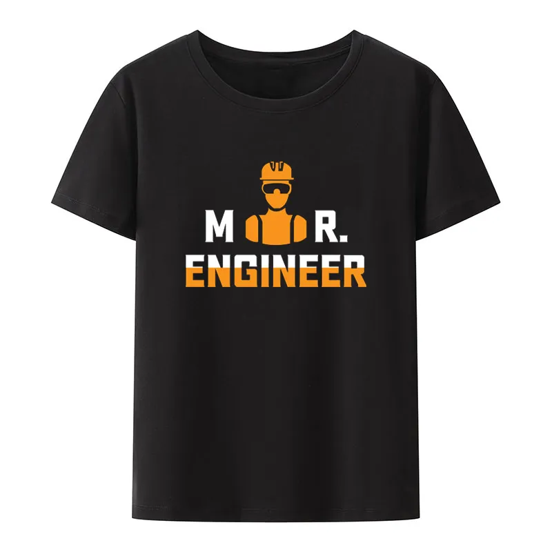 Roliga män trycker t -shirt Jag är ingenjör för att rädda låt oss bara anta att jag aldrig är fel modal tees kreativa herrkläder