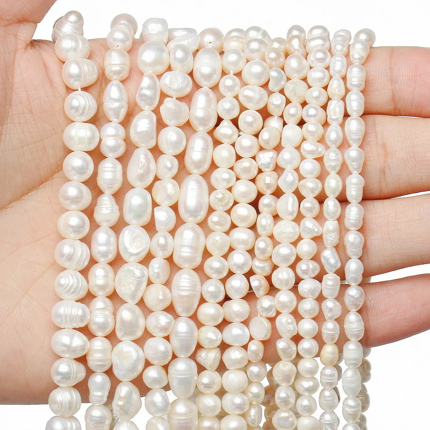 Natural Freshwater Pearl Bead Loose Perles For DIY Craft Bracelet Necklace Women Jewelry Making 6-7mm 7-8mm 9-10mm wholesale