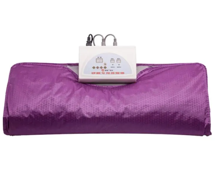 Model 2 Zone Fir Sauna Far Infrared Body Slimming Sauna Blanket Heating Therapy Slim Bag SPA LOSS WEIGHT Body Detox Machin4528394