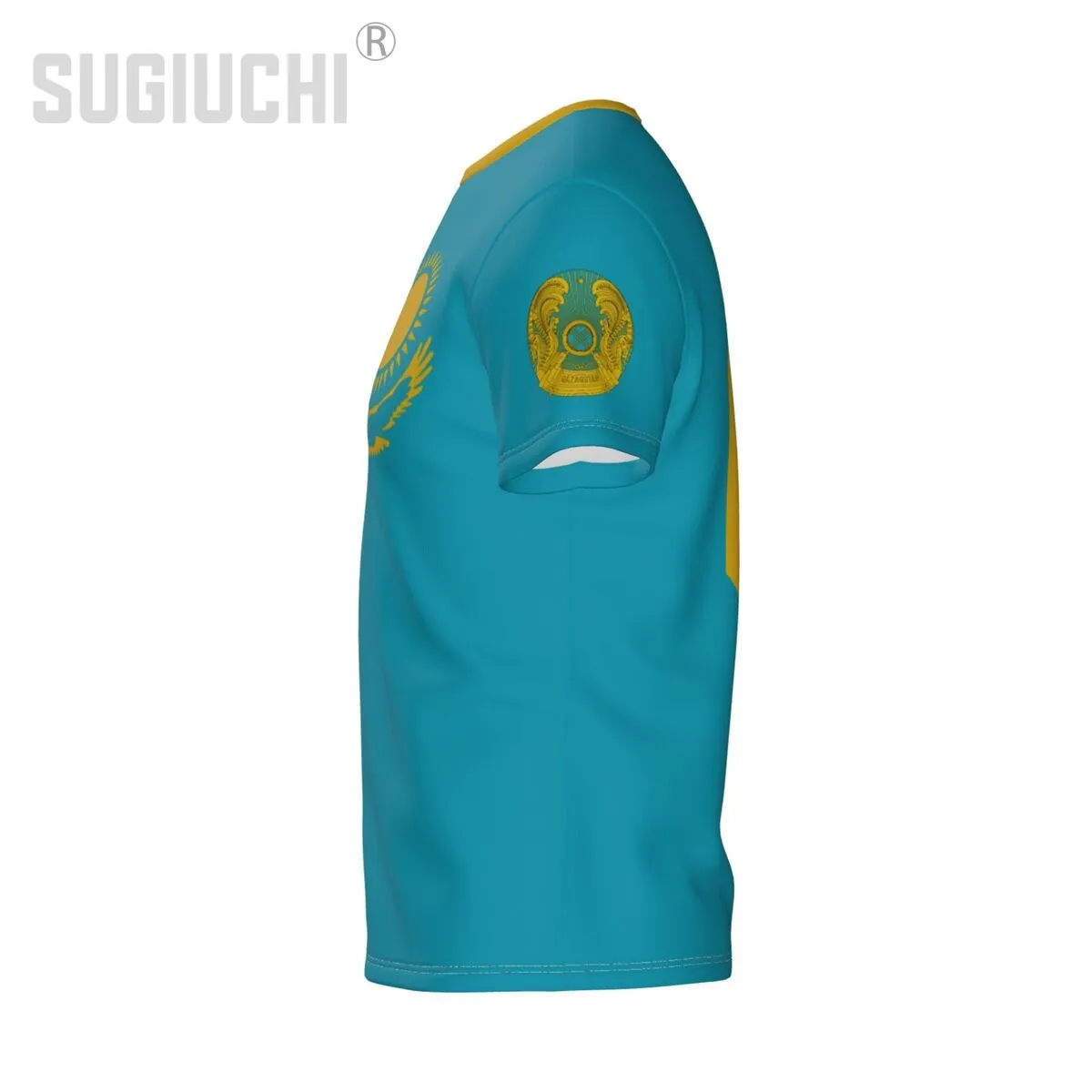 Numéro de nom personnalisé Kazakhstan Flag Emblem 3D T-shirts pour hommes femmes Tees Jersey Team Vêtements de football fans de football T-shirt