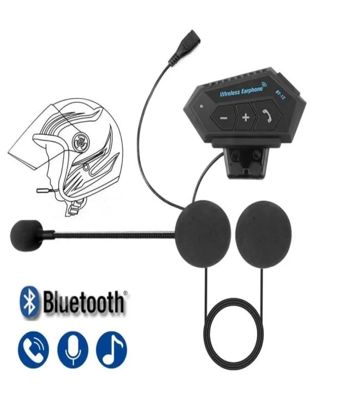 Motorcykelhjälm hörlurar trådlöst Bluetooth 42 hörlurar Handset Stereo Musikhögtalare Support Automatic Motocross W9213102