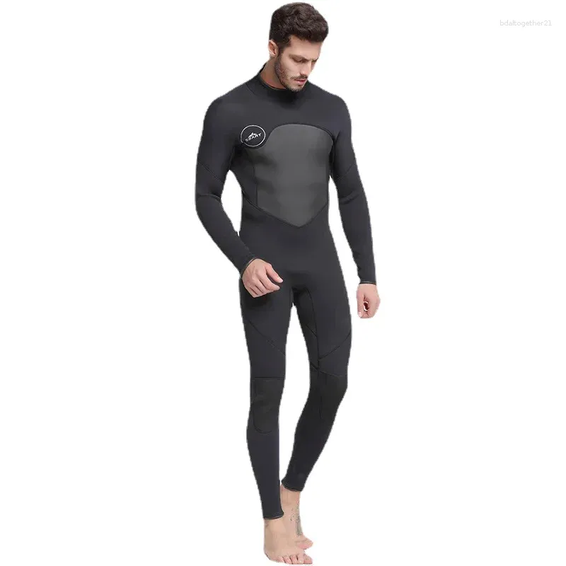 여자 수영복 SBART 원피스 네오프렌 3mm 다이빙복 겨울 긴 소매 남자 잠수복 방지 해파리 스노클링 방지