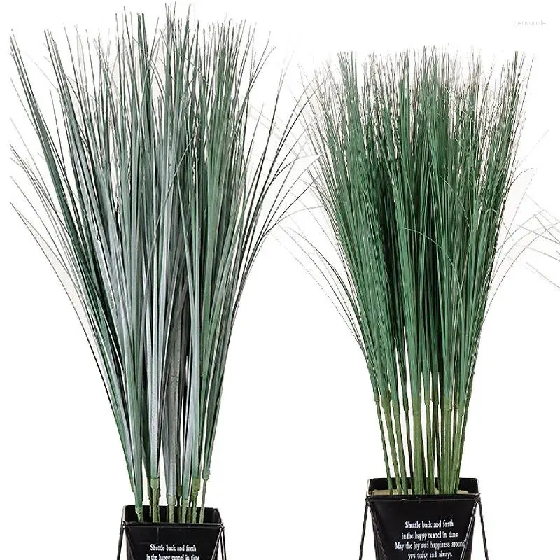 Fiori decorativi di cipolla artificiale erba finta pianta di papne pianta tropicale di reed finta grano esterno per decorazioni per soggiorno