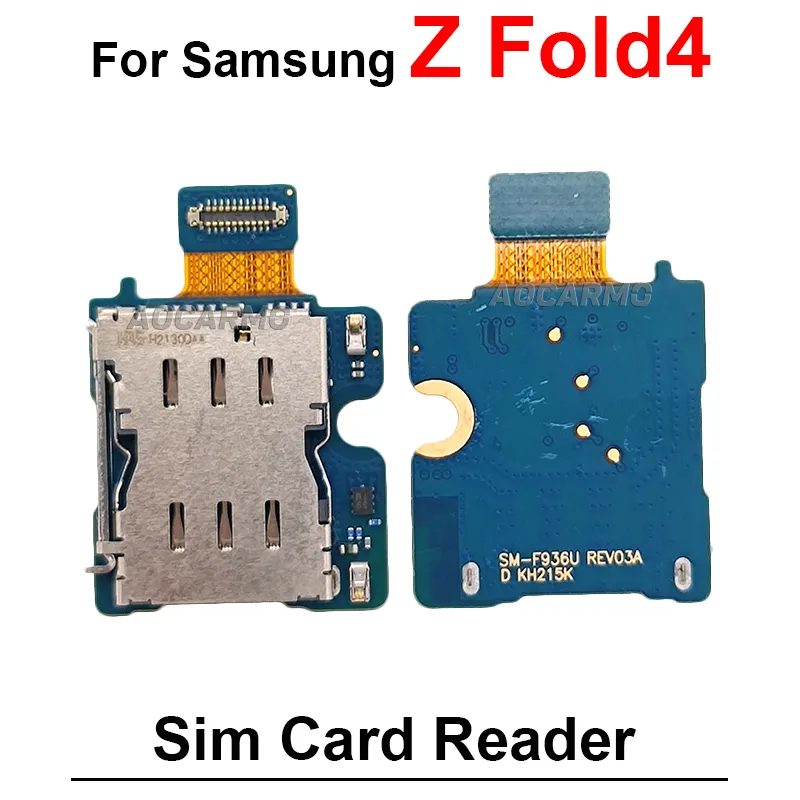 Samsung Galaxy Z Fold 4 Fold4 SM-F936のSIMカードトレイリーダーのフレックス修理部品