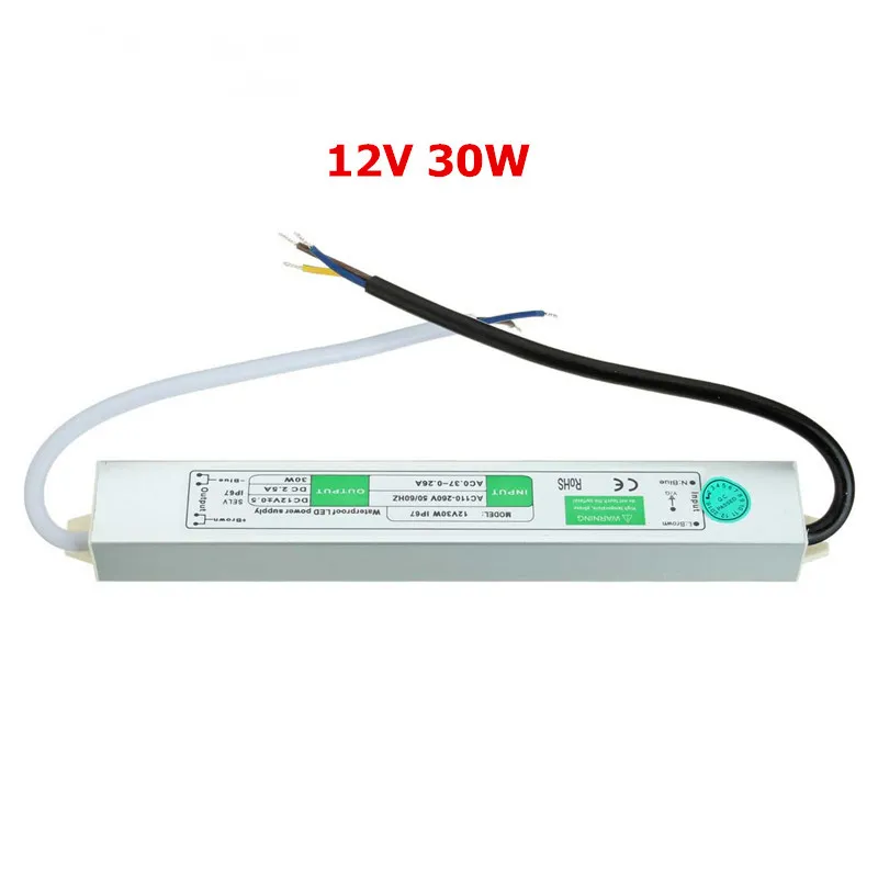 Waterproof Power Adapter DC 12V 24V 10W 60W 100W 250W 300W LED Driver ...