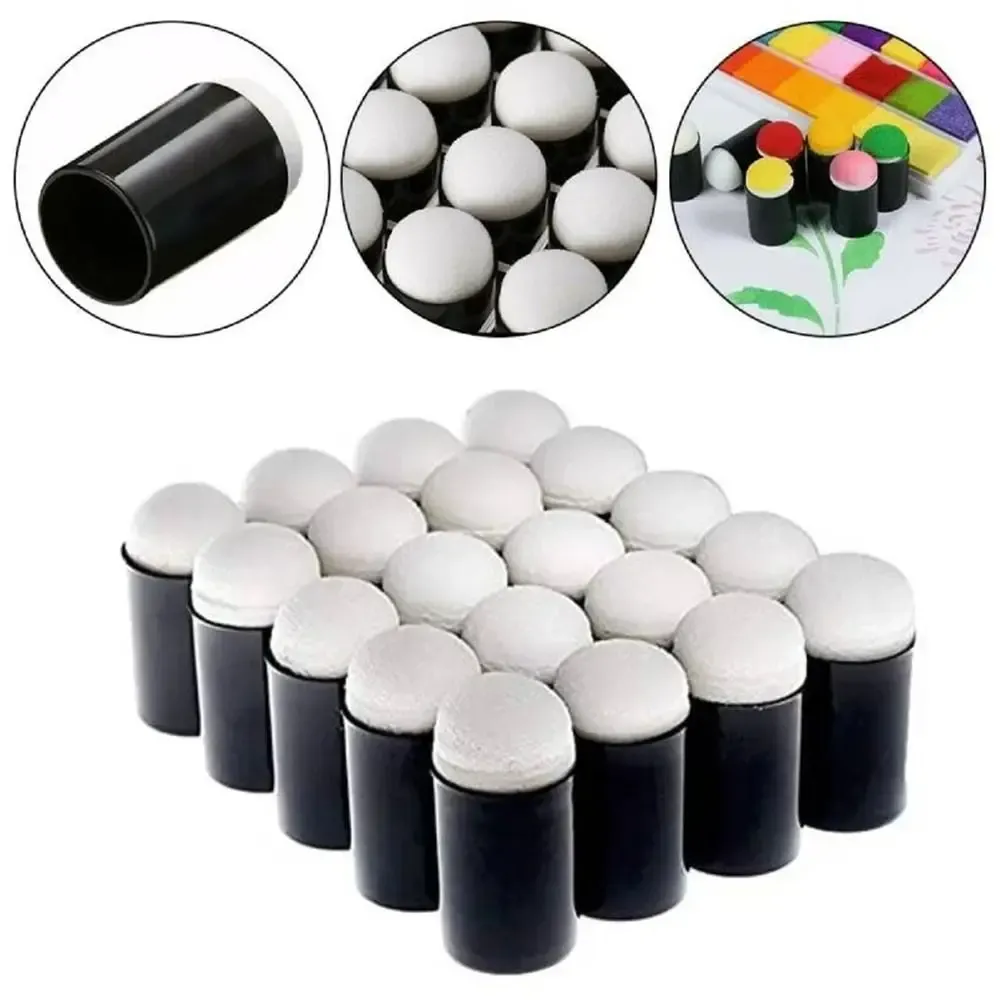 10pcs Fingermalerei Schwamm Daubers Schwammschaum auftragen Tinte Kreidekreidefärbung Färbung DIY Painting Bastel Set Malerei Werkzeuge