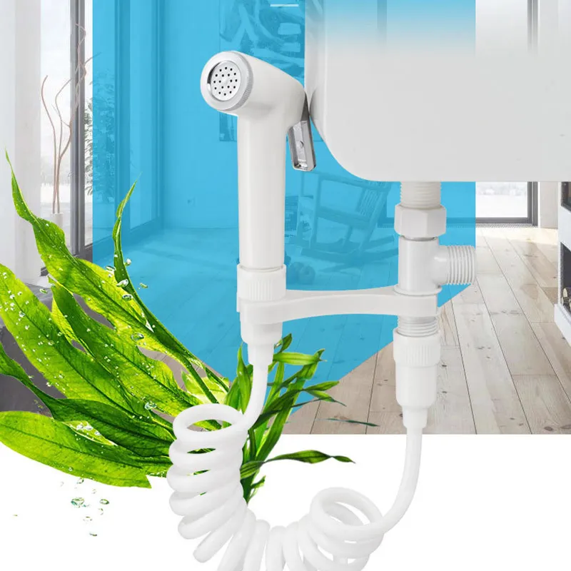 Porta del serbatoio del gabinetto musulmano bidet spray per doccia per doccia bagno bagno bagno assissione spruzzatore per doccia set di acqua auto -detergente tubo b4