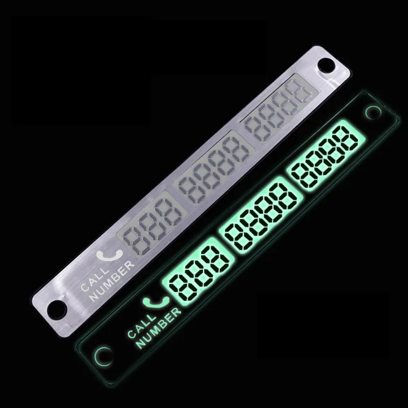 Car Temporary Parking Sign Luminous Moving License... From Ddmyapr ...
