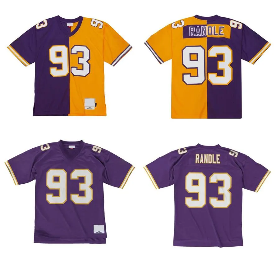 Stitched Football Jerseys 93 John Randle 1998 Mesh Legacy Pensionerade Retro Classics Jersey Men Women Yourth S-6XL