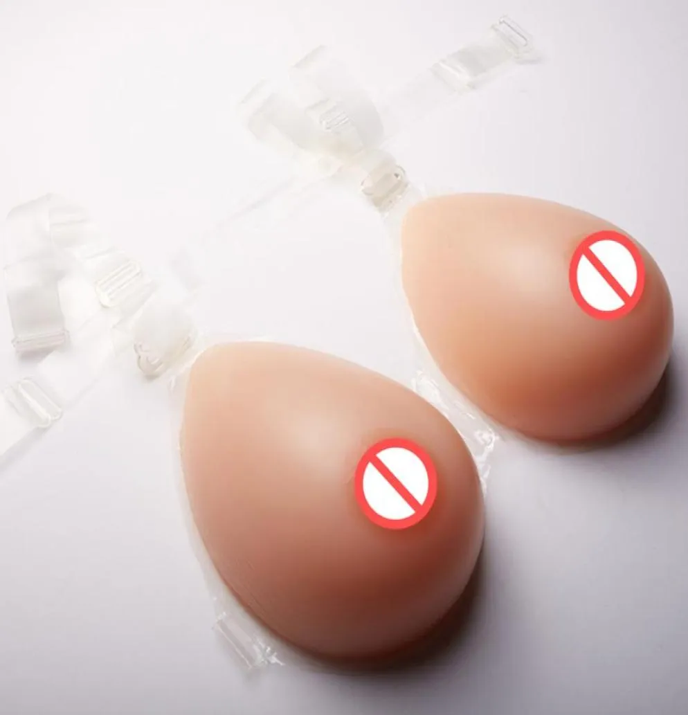 High Simulation Silicone Crossdress Breast Form Big Bust Breast Pad Fake Artificial Breast With Bra Strap C Cup6445396