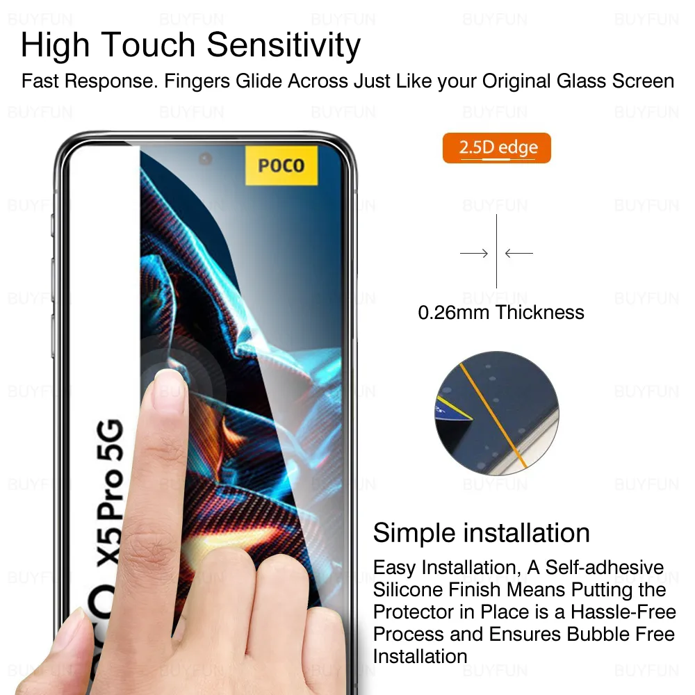 Для Xiaomi Poco x5 x6 Pro Glass 8to1 Tempered Glass Pocco Poko Little x5pro x6pro x 5 6 Pocox6 Pocox5 5g камера защищает экран.