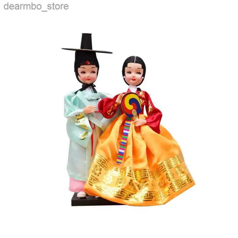 Arti e mestieri bambole folk coreane Silk Fiurine People Disterra