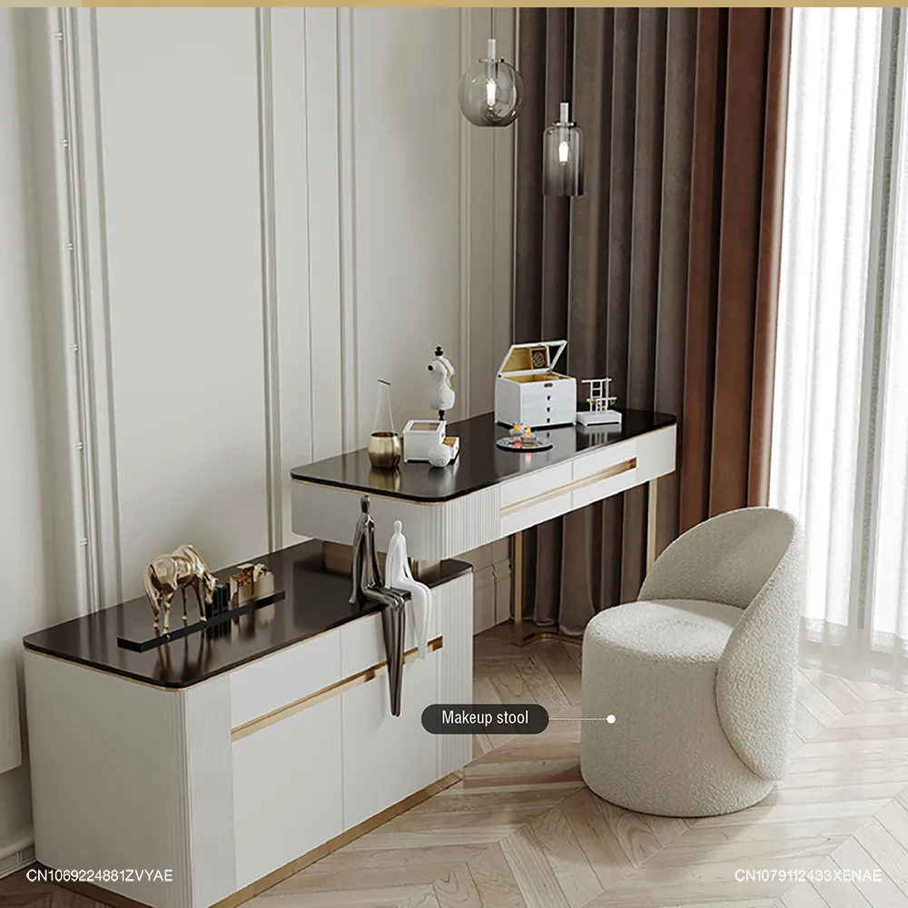 Minimalist Modern Cashmere Lamb Fabric Dressing Stool 43x43x65cm with 360  Rotating Backrest from Dhgate Living Room Furniture - price 177.86