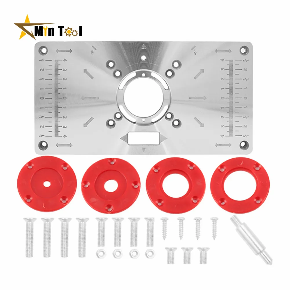 Freud Router Table Insert Rings Router Table Insert Plate Aluminum Flip Board with 4 Rings for Woodwork ...