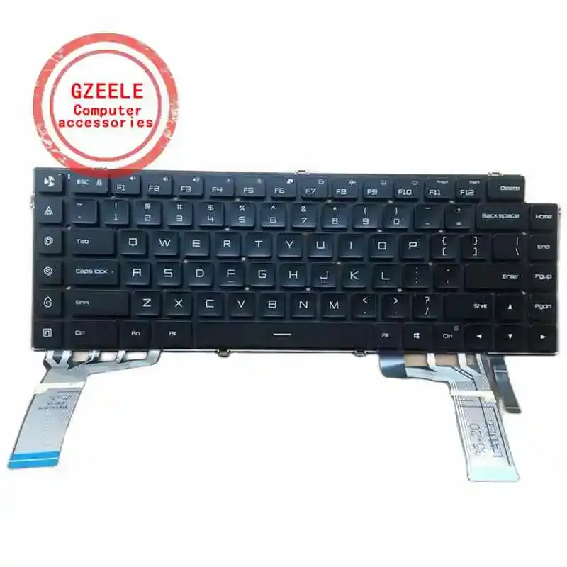 Teclados US/RU RGB colorido com/sem teclado de retroiluminação para Xiaomi Mi Gaming Notebook 15.6 "Aetmau00110 MIM17L9 171502AA XMG1902 TM1801