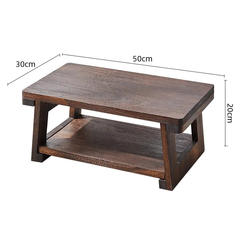 Solid Wood Japanese Folding Tea Table 60 cm Rectangular Coffee