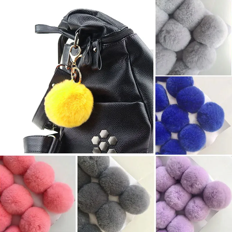 8cm fausse fourrure pompom boules moelleuses boules moelleuses pompones diy toys toys décor de mariage pom pom en feutre la couture de couture