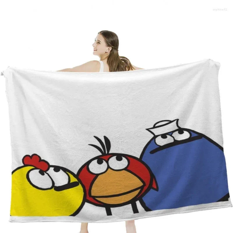 Blankets Peep And The Big Wide World Throw Soft Velvet Blanket Camping Bedding Cold Cinema Or Travel