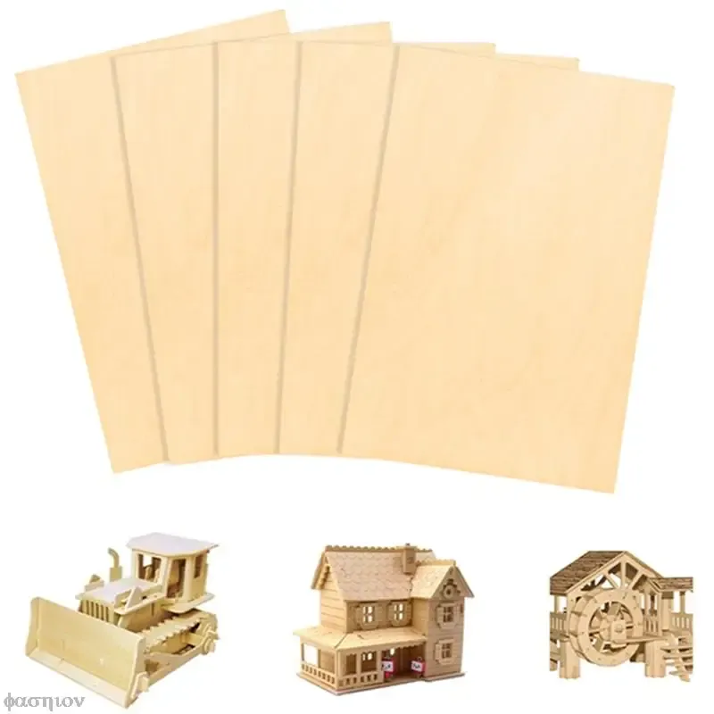 Balsa Wood Felas Ply 200/300/450mm*300mm de largura 2 mm de espessura 5/10pcs/lote para RC Boat Modelo Diy House Ship Craft